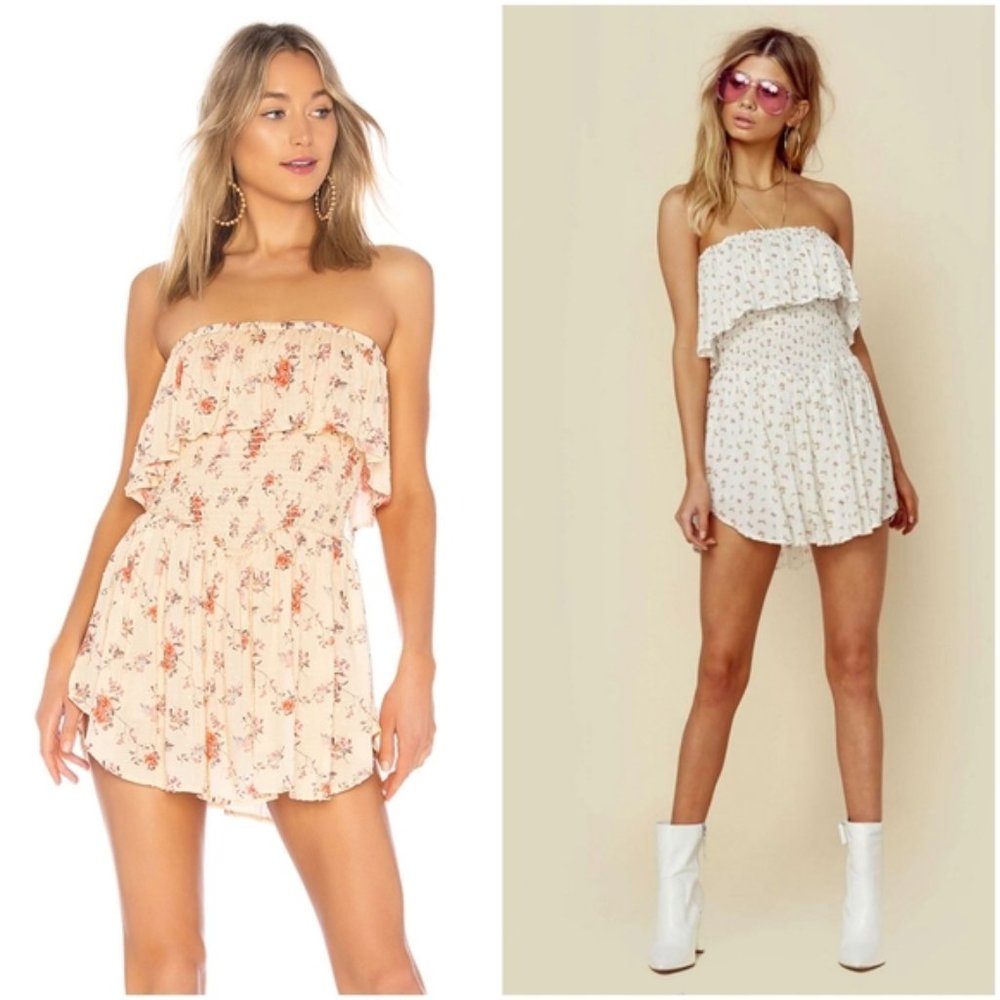Blue Life Floral Festival Romper